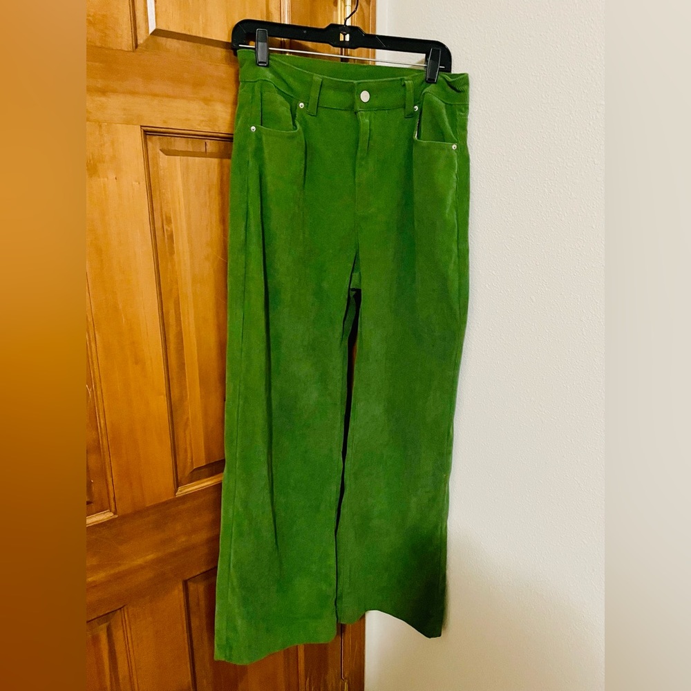 Women’s Green Corduroy Pants